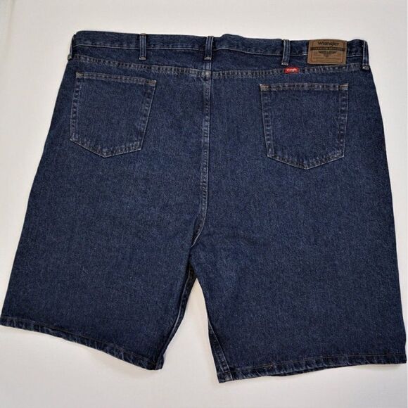 Wrangler Denim Jean Shorts Mens Size 48 Relaxed Fit Blue 5 Pocket Style 606W3MS - Picture 3 of 8